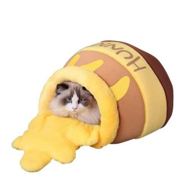 Imagem de Saco de dormir para gatos Richacatty Cute Cat Cave Bed 6,8 kg no máxim