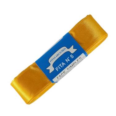 Imagem de TRADER, Fita De Cetim Trader 22mm N°5 Com 10 Metros, Amarelo Ouro