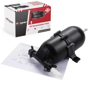Imagem de HRepair Tanque acumulador de reposição RV Shurflo 182-200 Tanque acumulador pré-pressurizado, bombas controladas por interruptor de pressão Rv - W/conector de ponte