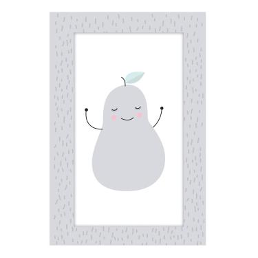 Imagem de Quadro Placa Decorativa Infantil Pera - D'Rossi