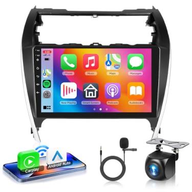 Imagem de Estéreo automotivo 2G + 64G Android 13 para Toyota Camry 2012-2014 com carplay sem fio Android Auto, tela sensível ao toque de rádio de 10,1 polegadas, suporte GPS/WiFi/Bluetooth/FM/SWC/câmera de