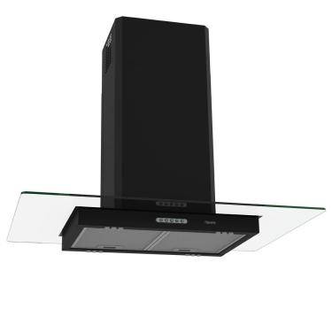 Imagem de Coifa Terim Ilha Teto Vidro Reto Black 90 cm Preto 110V