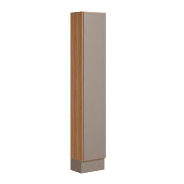Imagem de Paneleiro Acacia 219cm com 1 Porta 4 Prateleiras e Rodape - Loja DoceL