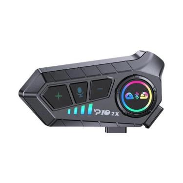 Imagem de Intercomunicador Bluetooth 5.3 Para Capacete De Moto, Headset Para 1 O