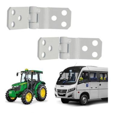 Imagem de Par 2 Dobradiças P/ Porta Ferro Agrícola ônibus E Uso Geral - Un / 2 [f103]