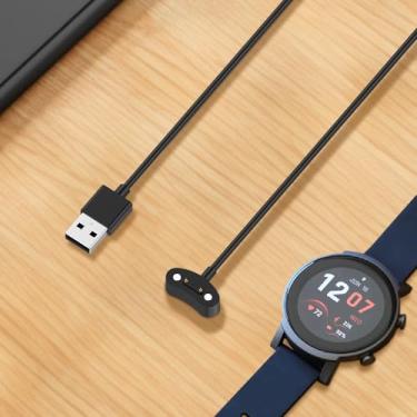 Imagem de Compatível com carregador Ticwatch pro 5 Enduro de substituição, cabo de carregamento USB, suporte de base compatível com smartwatch Ticwatch pro5 Enduro, cabo de carregamento portátil de 3,3 m