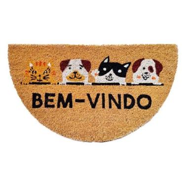 Imagem de Capacho De Porta Fibra De Coco Pets 60X33cm Uzoo