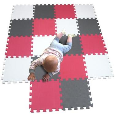 Imagem de Tapete de jogo de espuma MQIAOHAM, quebra-cabeça de 18 peças, 172 cm x