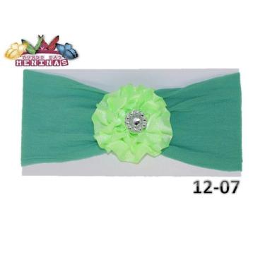Imagem de 1 Faixa Cabelo C/Laço Infantil Bebe Meia De Seda Mod 12 - Mundo das Me