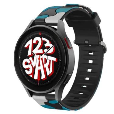 Imagem de Pulseira de Silicone Camuflada para Galaxy Watch 5 Watch5 Pro Watch 4 