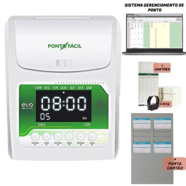 Imagem de Relogio De Ponto 20 Funcionarios Cartografico + Chapeira + Nf - Henry