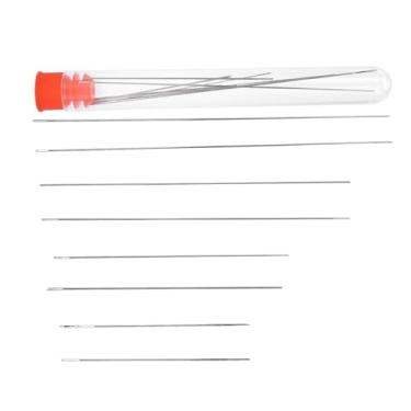Imagem de RiToEasysports Agulha de Miçangas, Ferramentas de Miçangas Finas de Aço Forte para Com Rosca, Bordado, Costura de Olhos Grandes, Kit de Conjunto de Agulhas de 8 Peças para Artesanato Diy