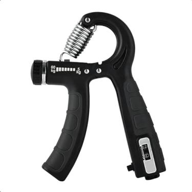 Imagem de Hand Grip crossfit com mola Ajustável 5–60 kg com Contador fisioterapia Fortaleça Mãos, Dedos e Punhos academia aço antebraço Design Ergonômico, Compacto e Preciso com Contador Premium - Essor Lab