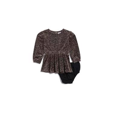 Imagem de Splendid Vestido feminino Cheetah para bebês e meninas, Estampa de leopardo, 3-6 Meses