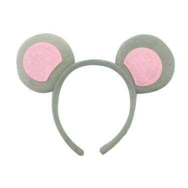 Imagem de Deevoka Tiara de orelhas de rato fofas para cabelo, para apresentação de dança de para Halloween, Arco de Cabelo