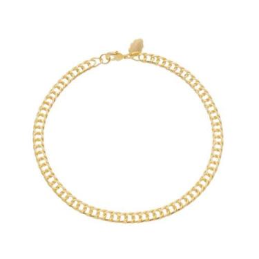 Imagem de Pulseira Elo Duplo Banhada A Ouro 18K - Mariah Store Semijoias