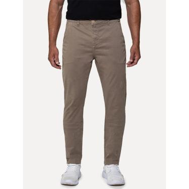 Imagem de Calça Guess Masculina Chino Stretch Cáqui-Masculino