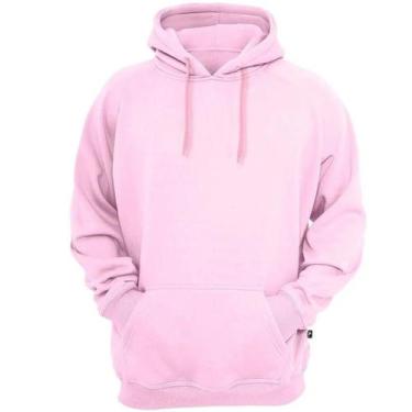 Imagem de Moletom Feminino Masculino Blusa de Frio Moleton Canguru Com Capuz Uni