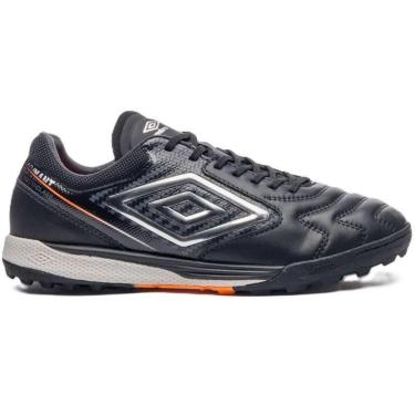 Imagem de CHUTEIRA SOCIETY UMBRO ADAMANT MASTER PRETO LARANJA-Masculino