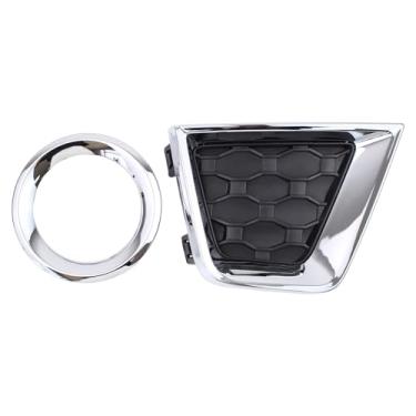 Imagem de DriveFix Tampa do farol de neblina do lado do passageiro dianteiro e anel de plugue de furo de moldagem para Jeep Renegade 2019-2022 exc Upland Trailhawk