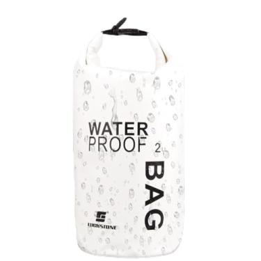 Imagem de Saco seco impermeável para caiaque 2L pequeno saco seco impermeável para passeios de barco (branco)