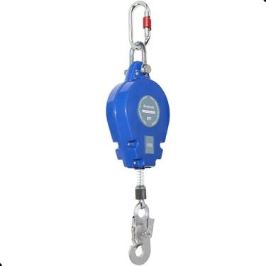 Imagem de Bucamao Linha de vida auto-retrátil, fio de aço de proteção contra quedas SRL, cordão retrátil de segurança de caixa de alumínio, equipamento de telhado EPI