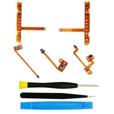 Imagem de 5 in1 Replacement Part Kit Button SL SR ZL ZR L Key Ribbon Flex Cable for Nintendo Switch OLED Joy Con