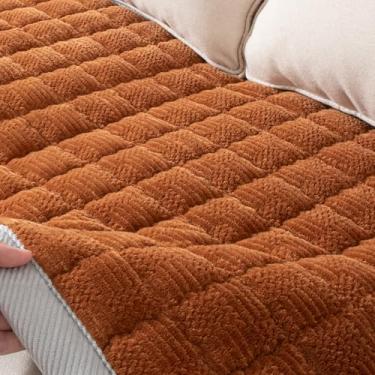 Imagem de YJSMMXY Capa de sofá lavável para cães, antiderrapante, tapete para gatos para cadeira, reclinável, protetor de móveis (caril, 1 peça / 70 x 150 cm/capa de assento)