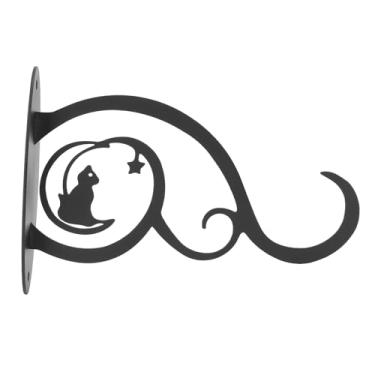 Imagem de SUNGOOYUE Ganchos de Plantas para Revestimento, Ferro Preto, Cabide Decorativo para Plantas Suspensas, Casas de Pássaros, Sinos de, Atraentes e Seguros para Jardins Em Estilo Country, 1 Pacote