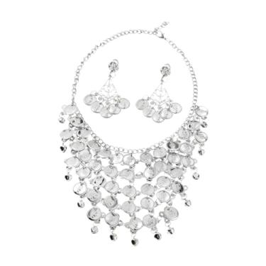 Imagem de KiBcsLic Conjunto de 2 peças de joias para casamento, presente para noivas e madrinhas, ideal para noivado e casamento, Brincos de Pressão