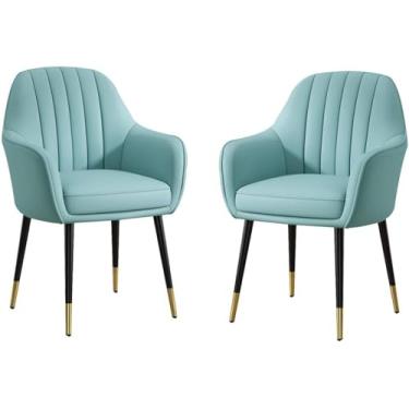 Imagem de EESCZVGBDX 2 peças modernas quarto casamento quarto varanda sofá cadeira penteadeira maquiagem cadeira sala de estar cadeiras cozinha microfibra couro cozinha cadeiras de jantar