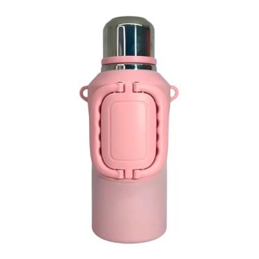 Imagem de Garrafa Térmica Premium, Aço Inoxidável, Rosa, 1500ml, com Alça Dupla, Conservação 12h Frio/5h Quente, 30cm x 10.5cm