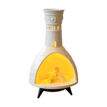 Imagem de Castiçais votivos, suporte decorativo de cone de incenso de led | Vela de lareira cintilante realista, decoração de led para ioga, meditação em casa, ao ar livre, manchas de altar
