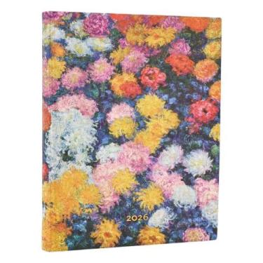 Imagem de Agenda Paperblanks 2026 Monets Chrysanthemums Ultra Diaria