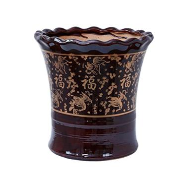 Imagem de Vasos de flores vasos de flores grande vaso de cerâmica mesa de centro para escritório doméstico decoração de mesa vaso de flores retrô chinês 11,8 / 12,5 / 13,7 polegadas pode ser usado para plantas