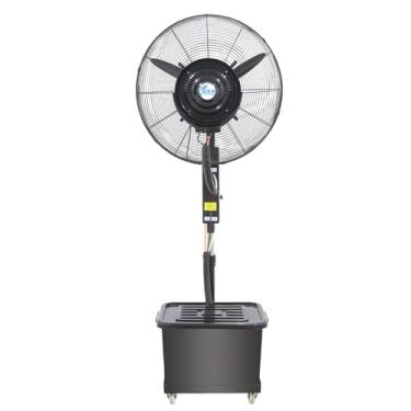 Imagem de Ventilador de chão silencioso, ventiladores industriais à prova d'água, resistente, ventilador de nebulização portátil balde para pátios ao ar livre, para pescar/viagem/festa no jardim/golfe/barraca