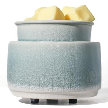 Imagem de QCYBDGLOV Aquecedor elétrico de cerâmica para derretimento de cera e derretimento de óleo de cubo fofo pequeno aquecedores aromaterapia para queimador decorativo doméstico derrete vela perfumada aroma