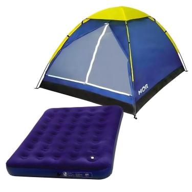 Imagem de Barraca de Camping Mor iglu até 4 pessoas e Colchão de Casal inflável-Unissex