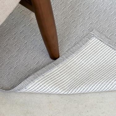 Imagem de Tapete Sala 2x3 Dubai Antiderrapante Fácil De Limpar (CINZA RISCADO)