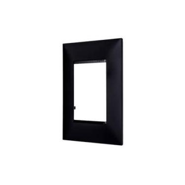 Imagem de Placa Três Postos 4x2cm Preto - Pialplus - PIAL LEGRAND