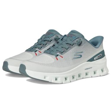 Imagem de Skechers Tênis masculino Arch Fit Glide-Step Pro Hands Free Slip-in, Cinza claro/azul, 46