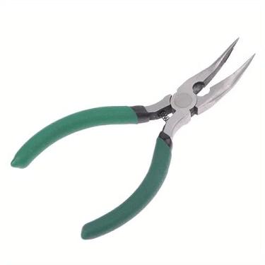 Imagem de 1 peça de alicate de nariz curvado plano, anel, laço de arame, dividido, faça você mesmo, anel para fabricação de joias, alicate de modelagem de seis segmentos enrolado à mão