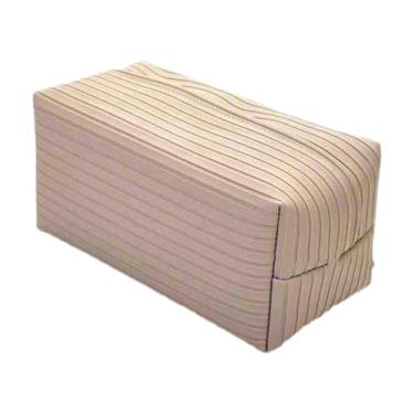 Imagem de WeiLaiKeQi Porta-lenços de couro PU com estojo para lenços, prático para guardar papel higiênico e guardanapos, ideal para mesa de cabeceira ou cômoda, Bege