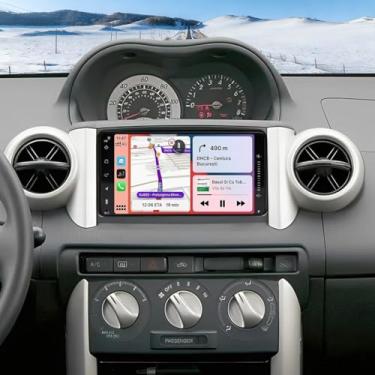 Imagem de Atualização de rádio automotivo de 7 polegadas para Toyota Scion xA 2004-2006, Android 14 HD, tela sensível ao toque, unidade de cabeça estéreo de carro duplo Din com câmera de backup sem fio CarPlay