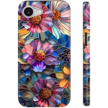 Imagem de Goodon Capa fofa para iPhone 16e - Compatível com Magsafe - Capa rígida de camada dupla e capa de silicone - Capa protetora para celular com designs de flores silvestres para mulheres - Flores