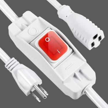 Imagem de Cabo de extensão Makevivi Outdoor Waterproof 35 pés com interruptor