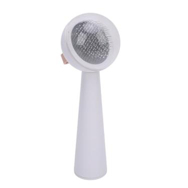 Imagem de Pincel DE Pet Deseshedding Massagem Confortável Massagem CANTO DE CAT CACO DE CATO PARA CAIXOS LONGOS CAIXOS CANTOS PINK (Branco)