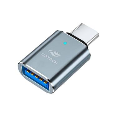 Imagem de Adaptador Conversor USB para USB-C - (USB-C M X USB-A F) - C3TECH OTG-20