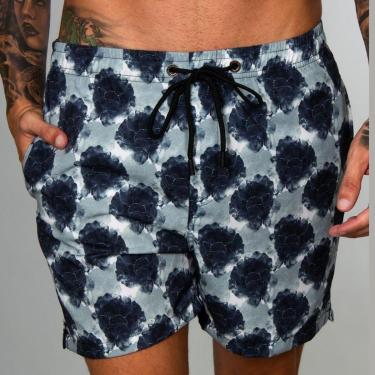 Imagem de Short Red Feather Swim Dark Flower-Masculino
