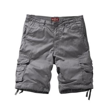 Imagem de Bermudas Cargo Comodidad para Hombre Gris Talla 4XL - Match